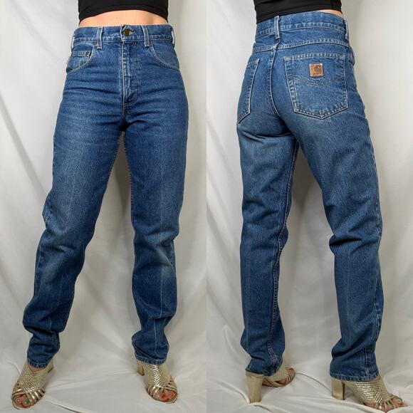 Carhartt vintage relaxed straight leg jeans unisex worn-in faded Y2K B17DST - Picture 13 of 15